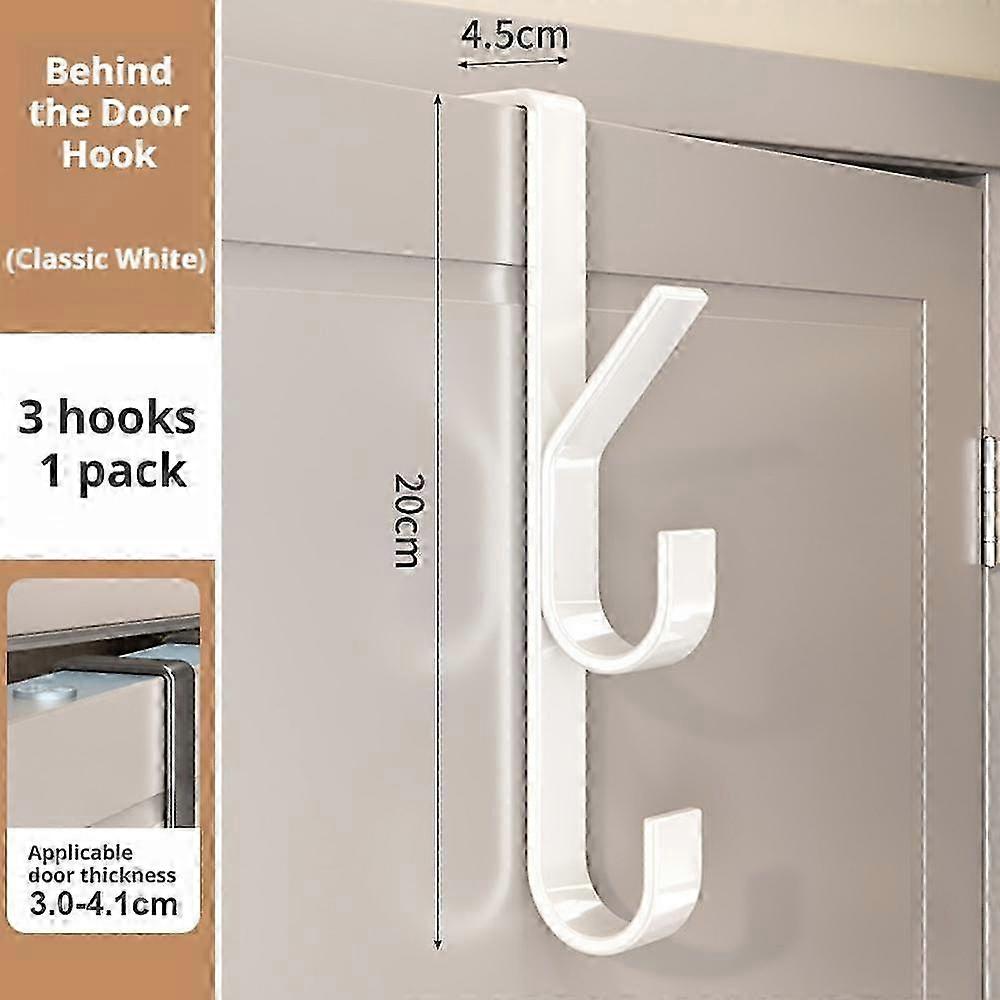 Over-Door Metal Hook Space-Saving