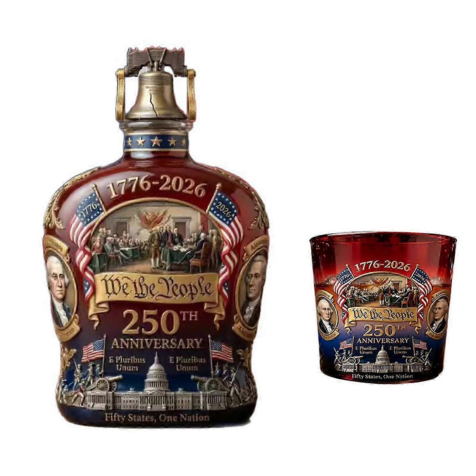Borosilicate Whiskey Decanter And Cup Set