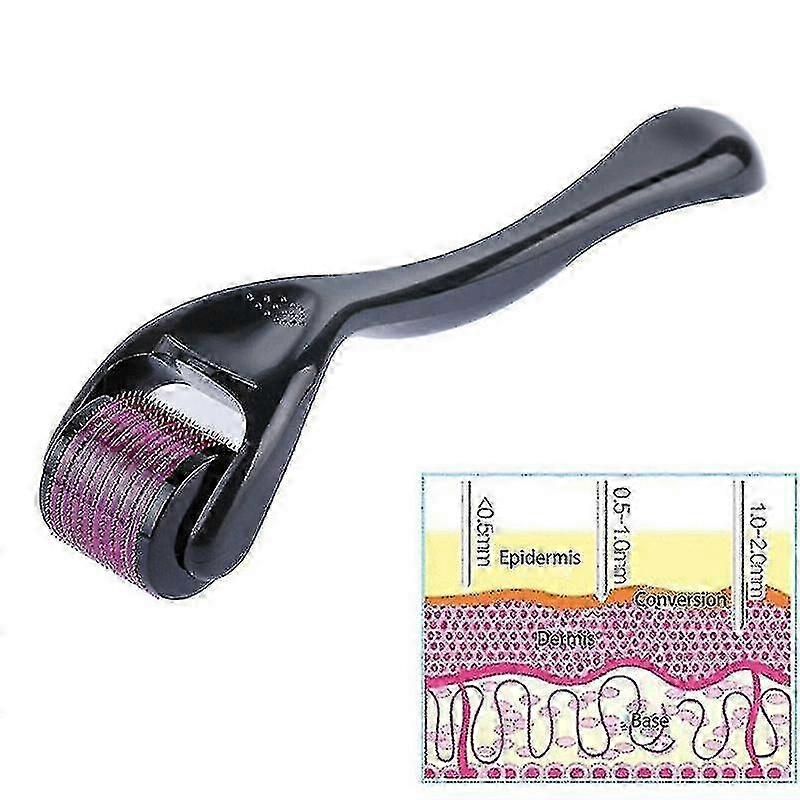 Derma Roller Titanium 540 Micro Needle Derma roller Anti-aging1pcsblack