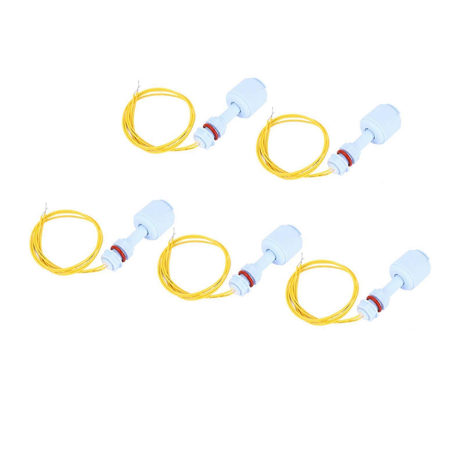 5pcs PP Plastic Float Switch Water Tank Pool Liquid Level Sensor Controller Blue P5210