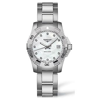 R. longines hydroc. ac/ac e/nac 11 diam Quartz Analog Woman Watch with Stainless Steel Bracelet L32474876