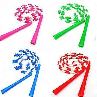 Cardio Workout Beaded Skipping Rope with Durable Tangle-Free Design and Brightly Colored Segments