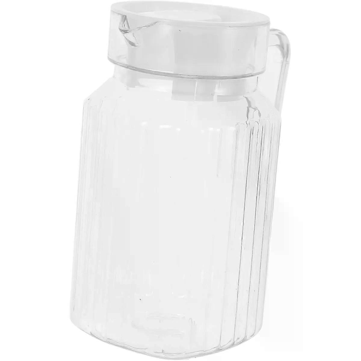 Plastic Pitcher 500ml PC Striped Carafe for Cold Drinks