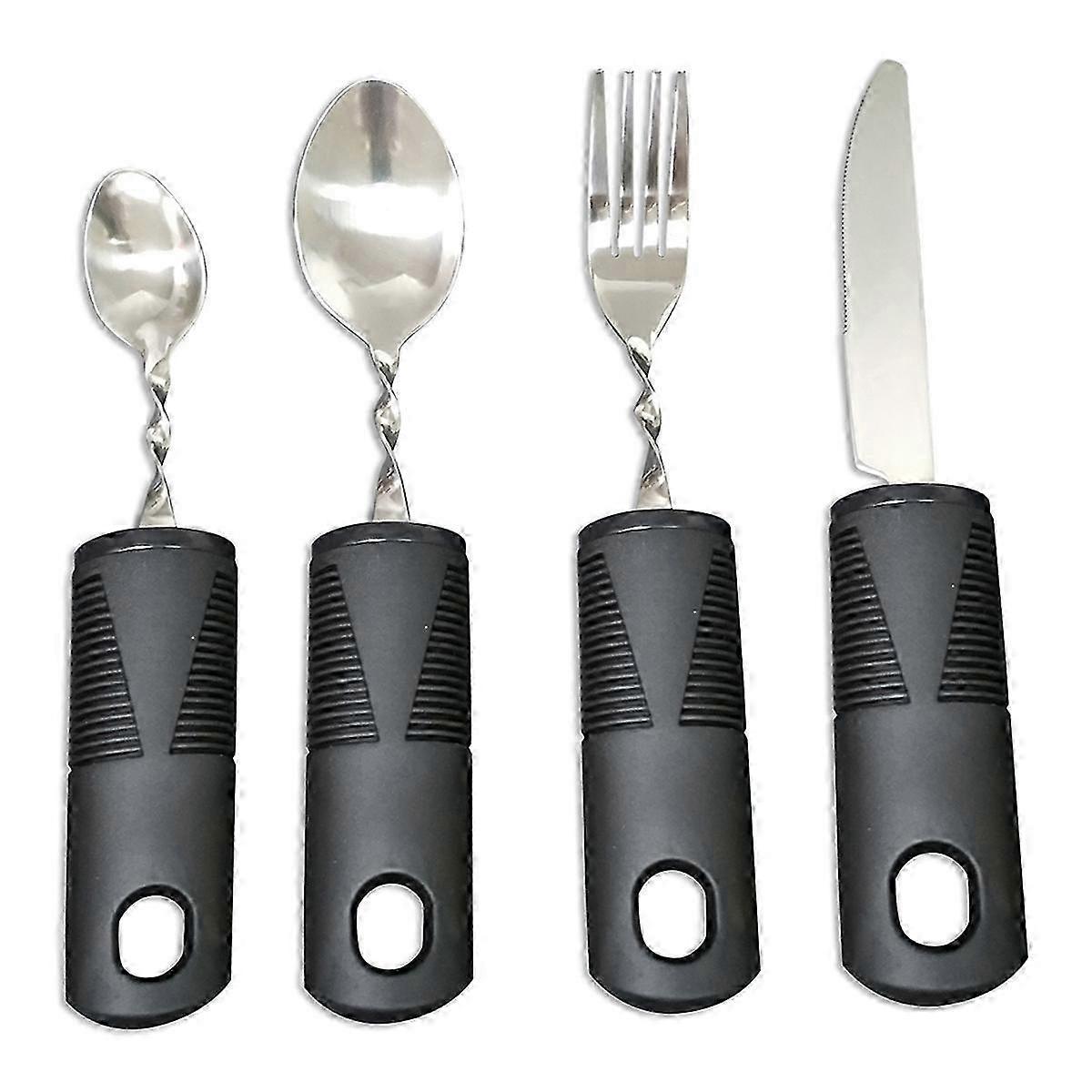 Ergonomic Bendable Weighted Utensils Set
