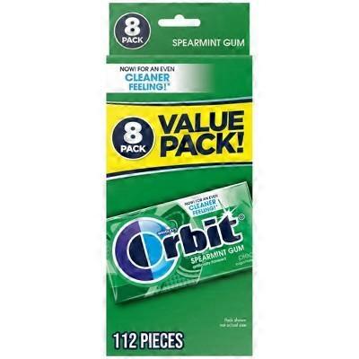 Orbit Spearmint Multipack, Spearmint, 8 ea