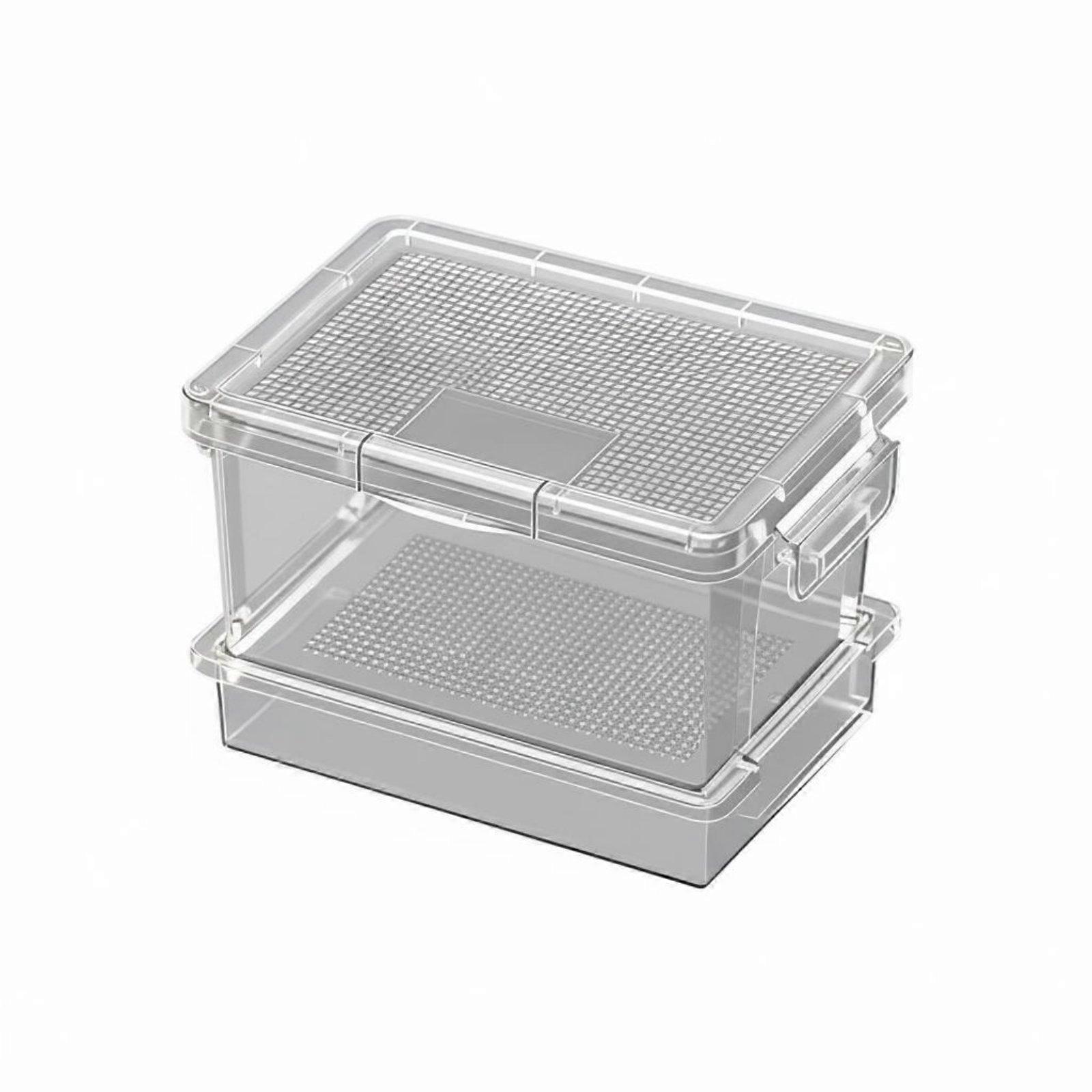 Mealworm Sifting Container Odor-Reducing Multi-Layer Keeper Easy to Clean