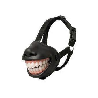 Fun Dog Muzzle with Grinning Teeth Design for Costume Photos, Halloween Parties, and Cosplay Photo Styling  XS