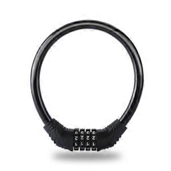 Lock Bike Lock Cable Coiled Secure 4-Digit Password Setting Bike Lock for Bicycle Mountain Bik Outdoors-bj