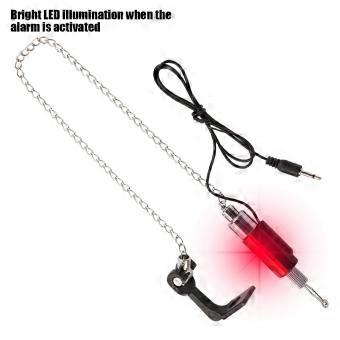 Fish Bite Alarm LED Illuminated Indicators Chain Hanger Fishing Tool Tackle Accessory Red