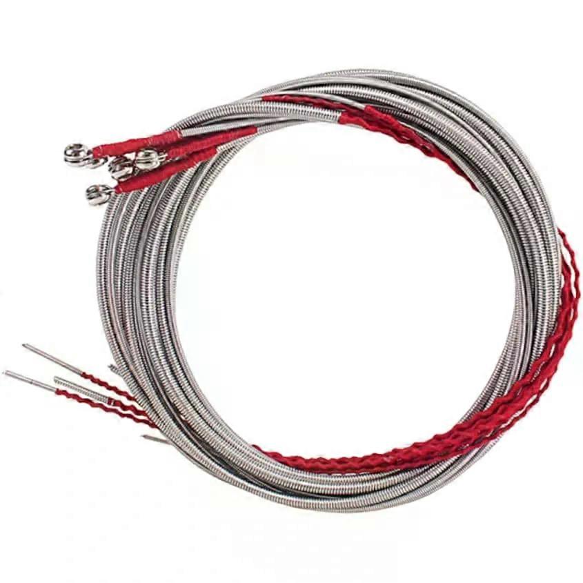 5pcs Metal Bass Strings for 5 String Bass Silver U32