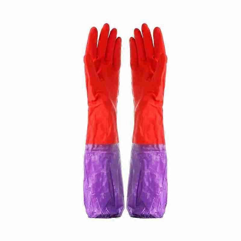 Heavy-Duty Nitrile Cleaning Gauntlet Gloves