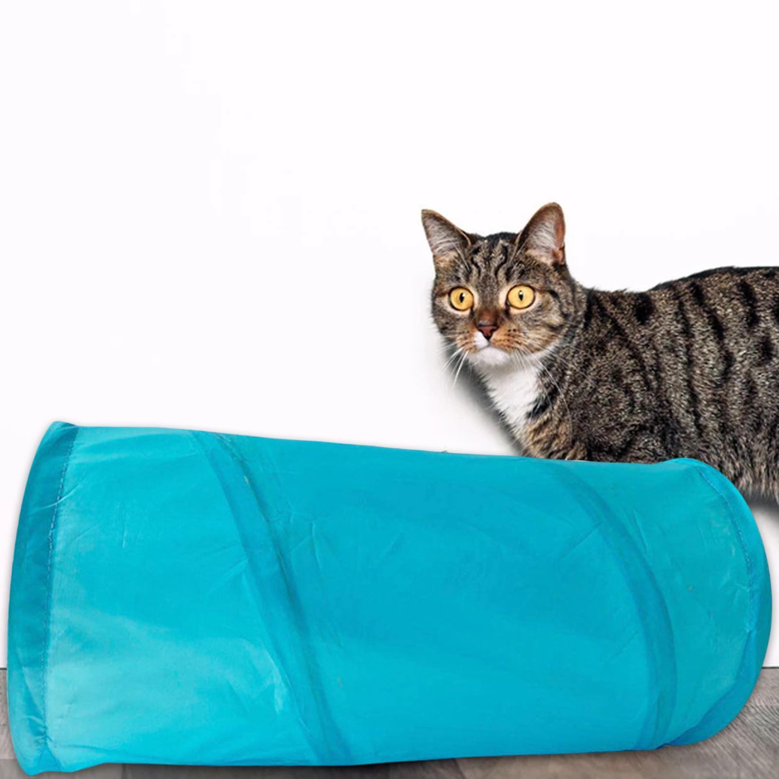 Cat Tunnel Tube Luminous Effect Indoor Outdoor Play 2 Way for Kitten Puppy