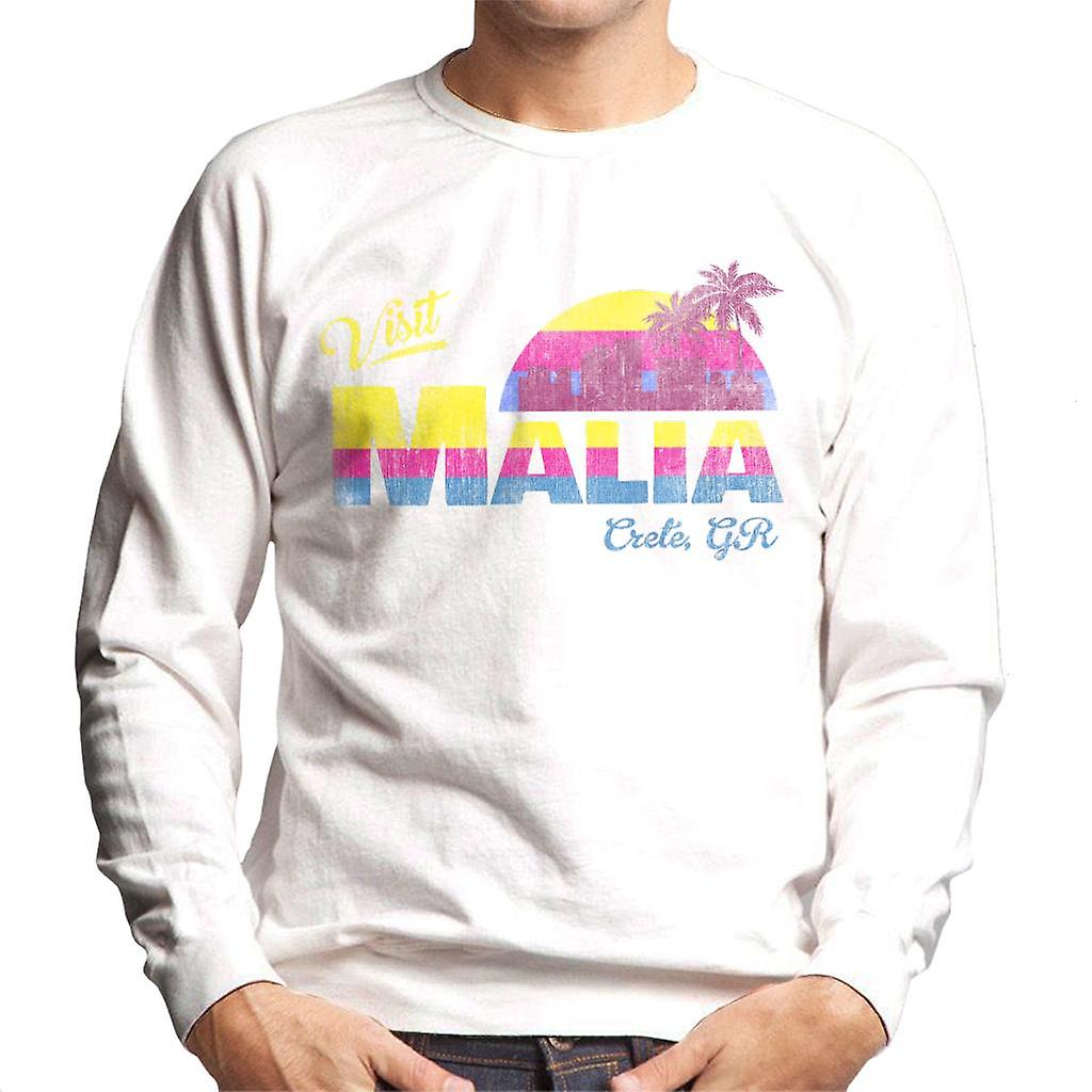 Visit Malia Sunset Men's Sweatshirt