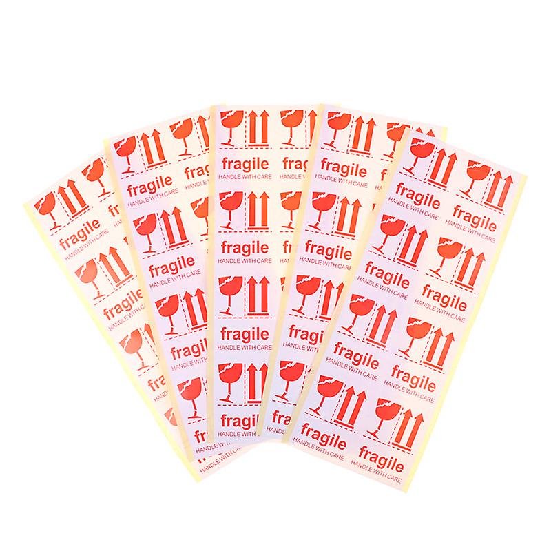 40pcs Fragile Handle With Care 7*5cm Adhesive Shipping Warning Label Sticker