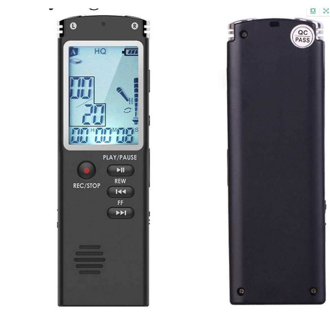 8gb Portable Tape Recorder, 1536kbps, Voice Activated, Record Lectures, Lectures, Interviews, Test Music Players(black)
