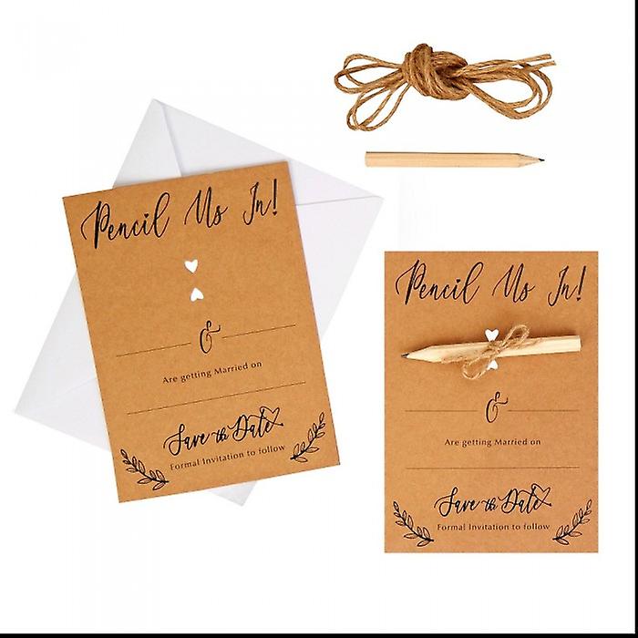 Neviti Save The Date Wedding Card (Pack of 10)