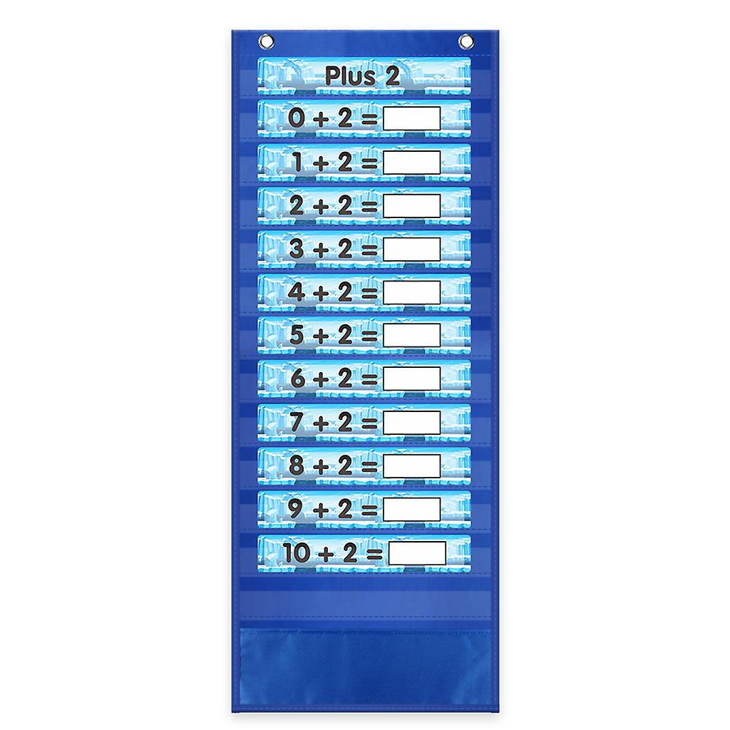 Math Counting Pocket Chart Classroom Math Poster for Homeschool Early Learning