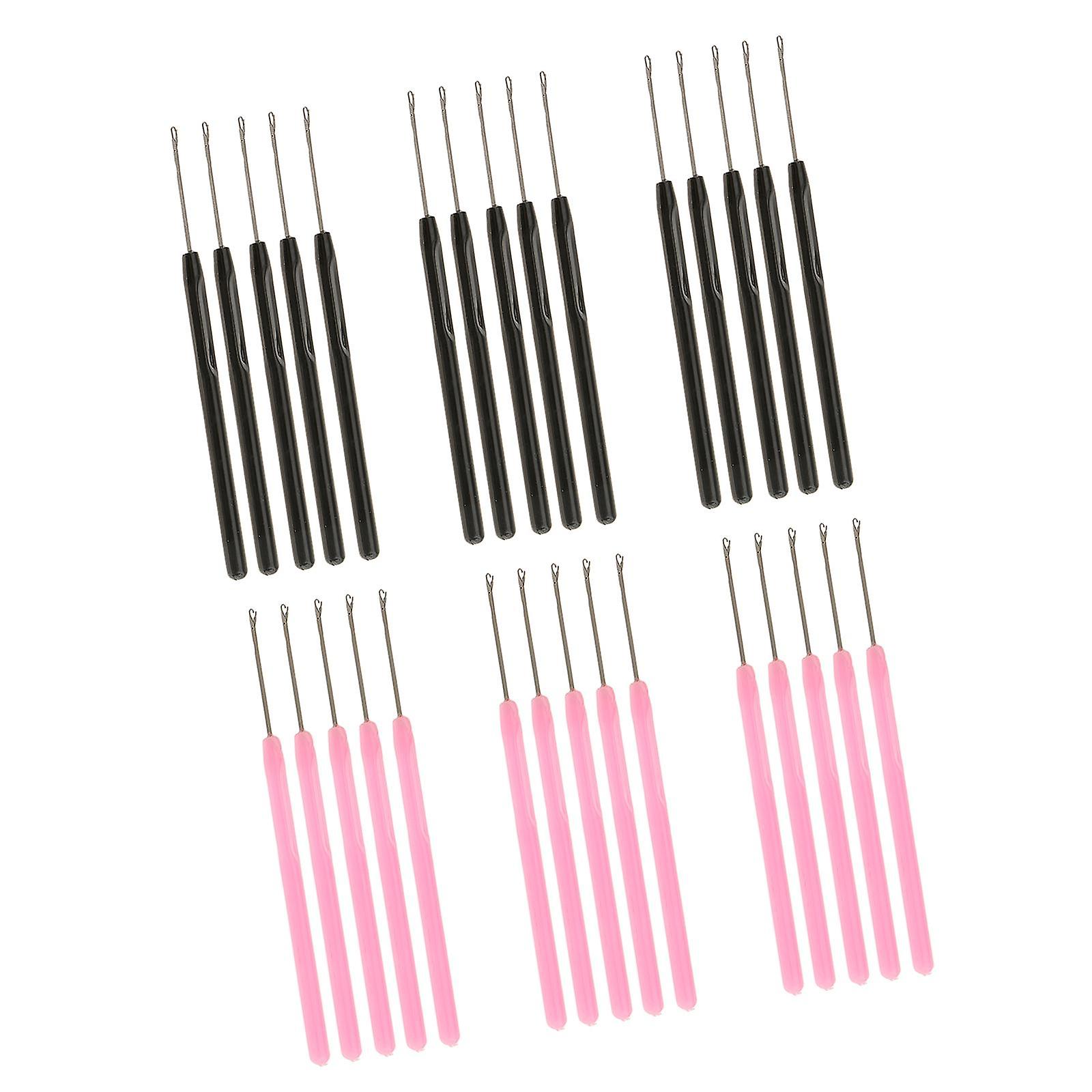 30 Pieces Pulling Hook Needle Tools for Micro Ring Hair Extensions