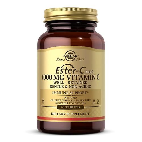 Solgar Ester-C Plus Vitamin C (Ester-C Ascorbate Complex),1000 mg ,60 Tabs (Pack of 6)