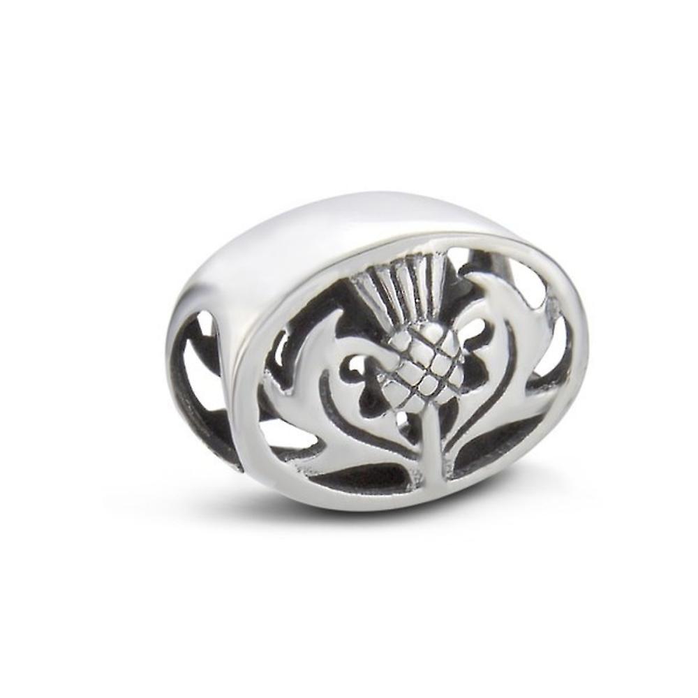 Scottish Thistle Flower Of Scotland Keepsake Bead Charm