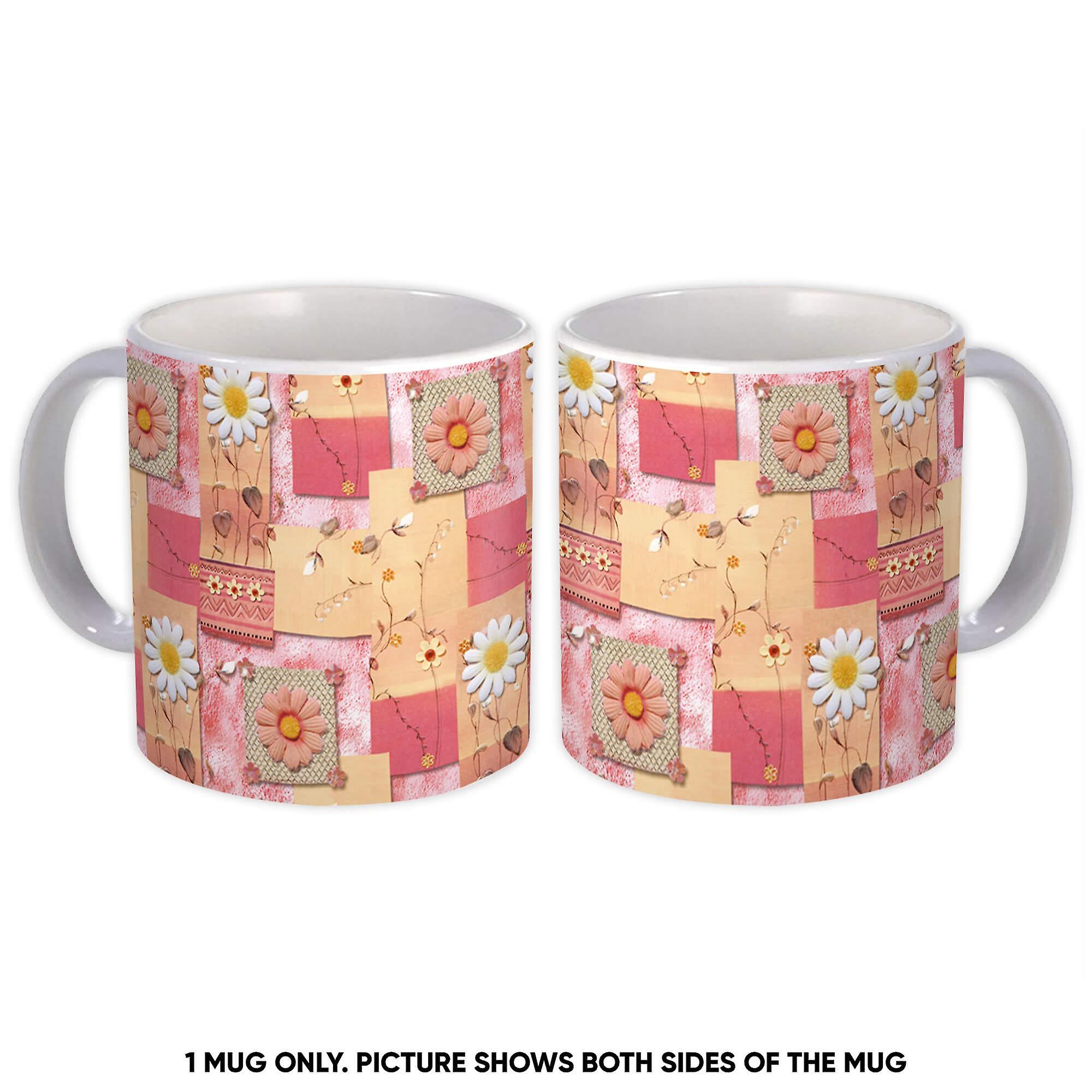 Gift Mug: Daisy Collage Flower