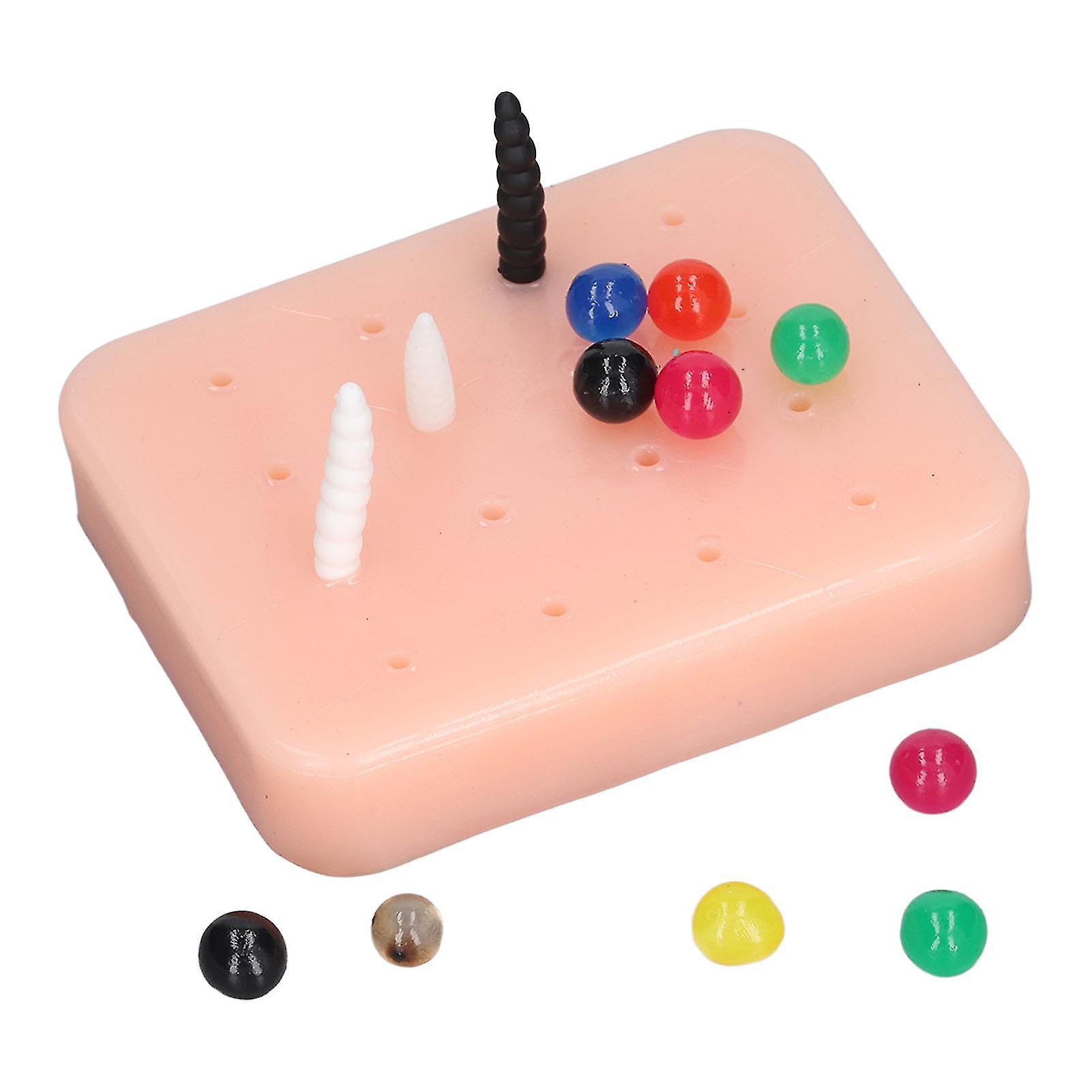 Pimple Popping Toys Elastic Acne Squeezing Funny Toy Balls Worm Shape Decompression Toy 