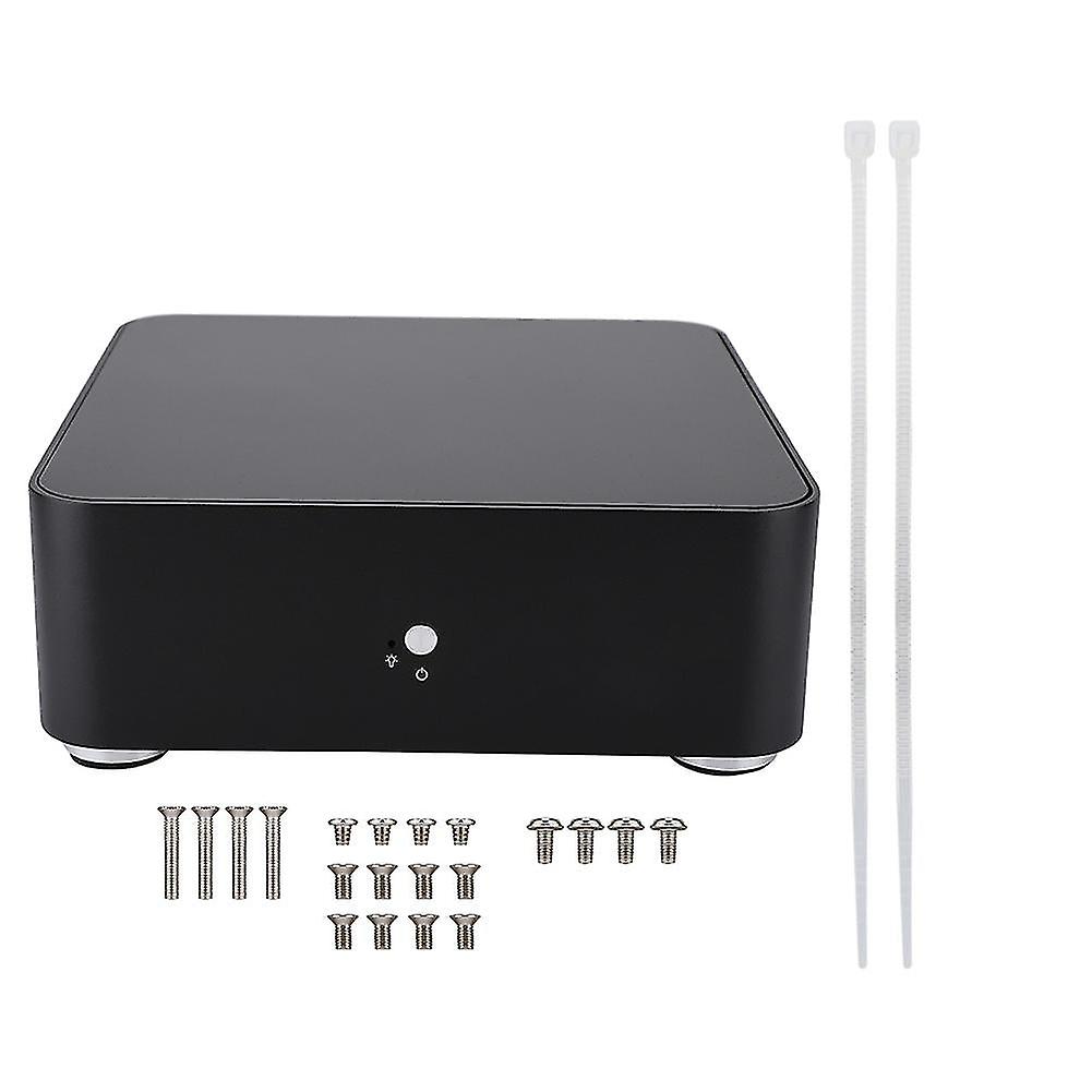 Mini Itx Computer Case Aluminum Alloy Htpc Case Mini Pc Computer Case(l65 Black Usb3.0)