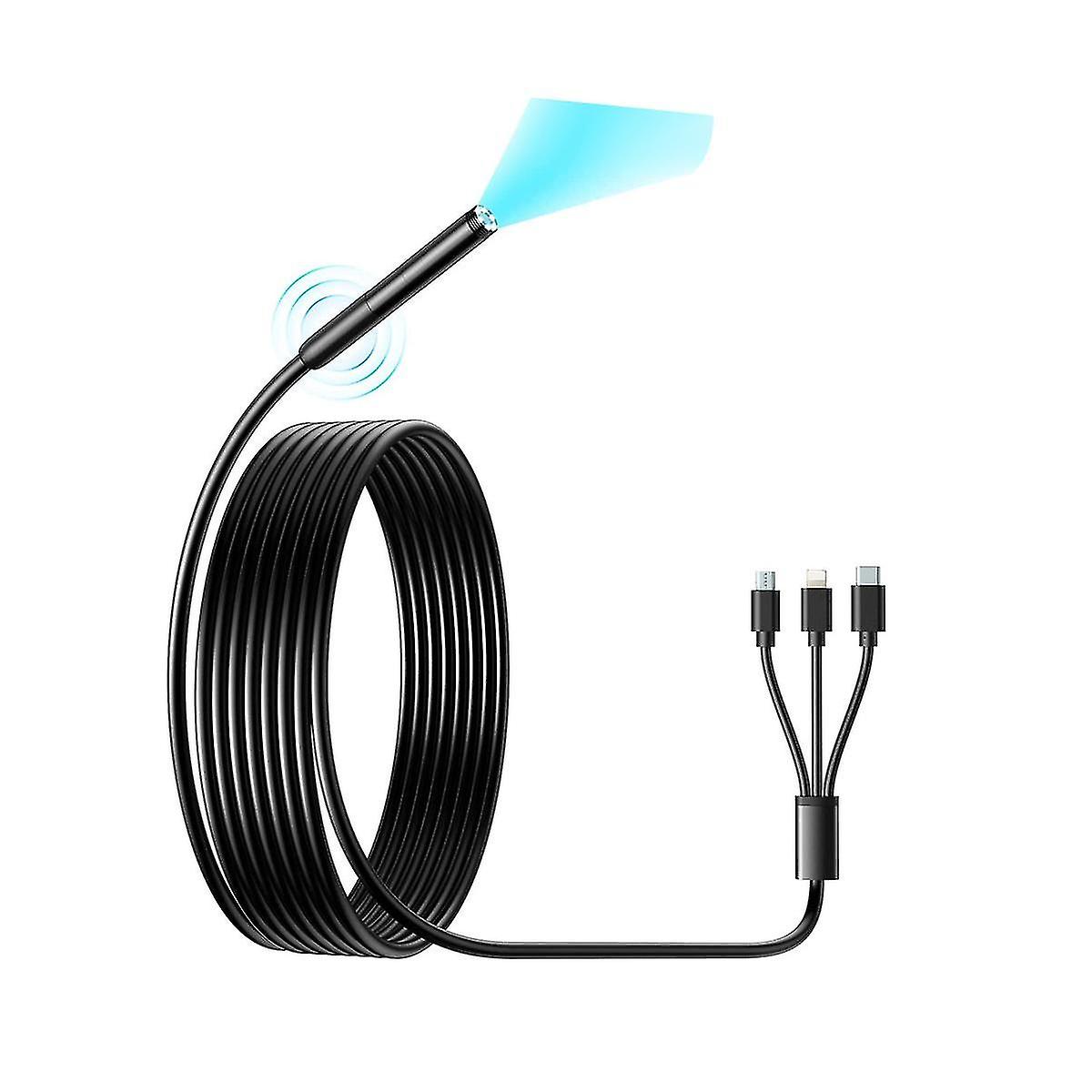 Drahtloses Zielfernrohr, Wi-Fi-Indrial Endoskop mit 6 LED S, 3-in-1-USB-Kamera, IP67