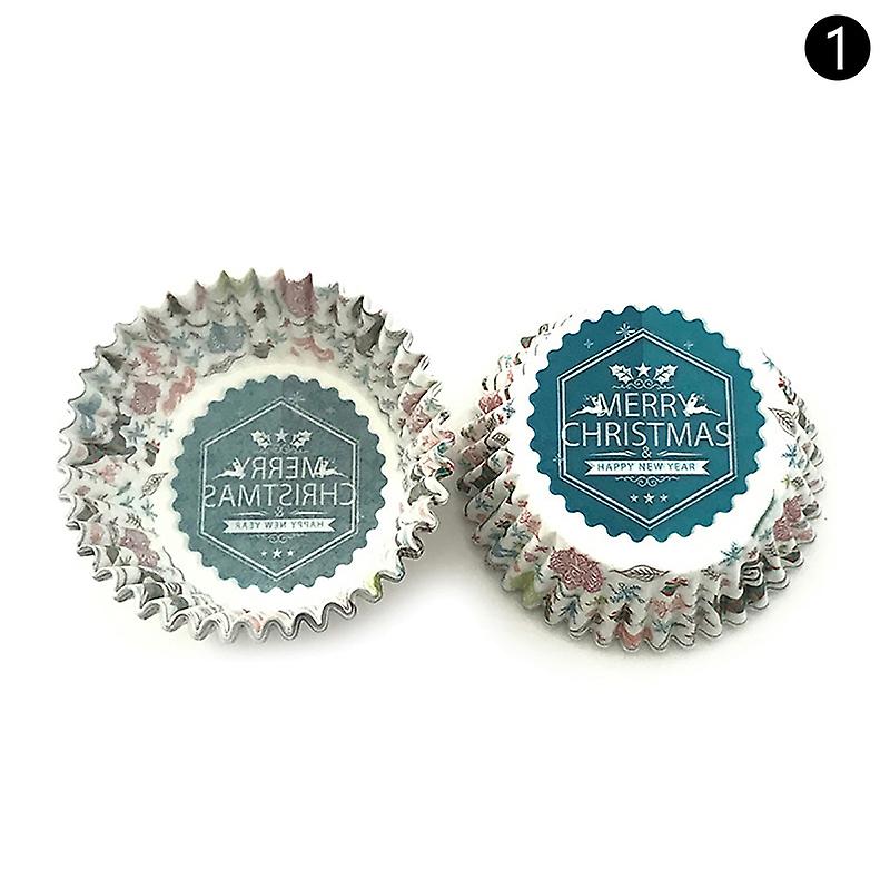 100pcs Christmas Cupcake Wrapper Liners Cake Muffin Cases Paper Baking Cup Party
