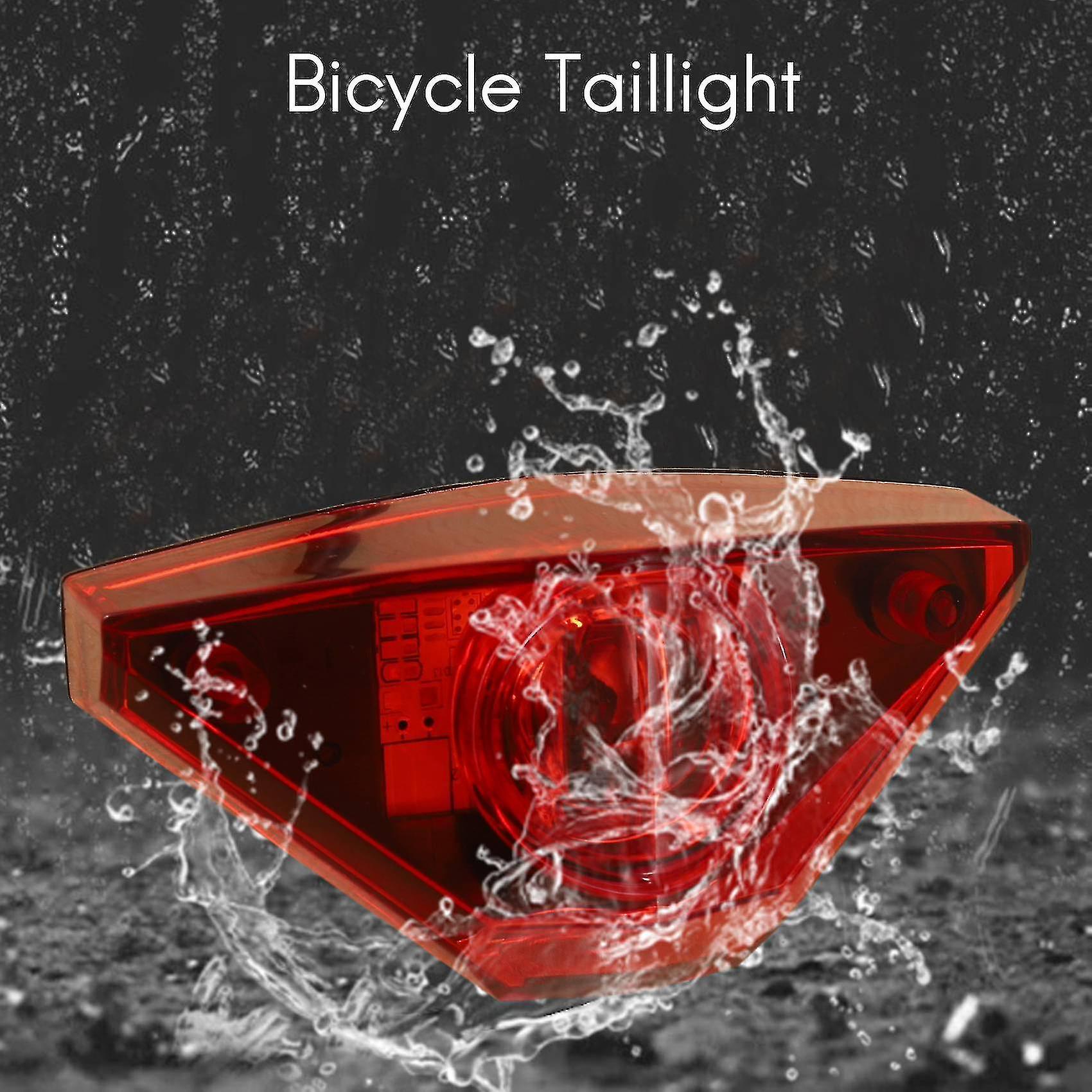 Safety Warning Rear Tail Light For Electric Bicycle E-Bike – 36-48V, SM Connector, Universal Fit
