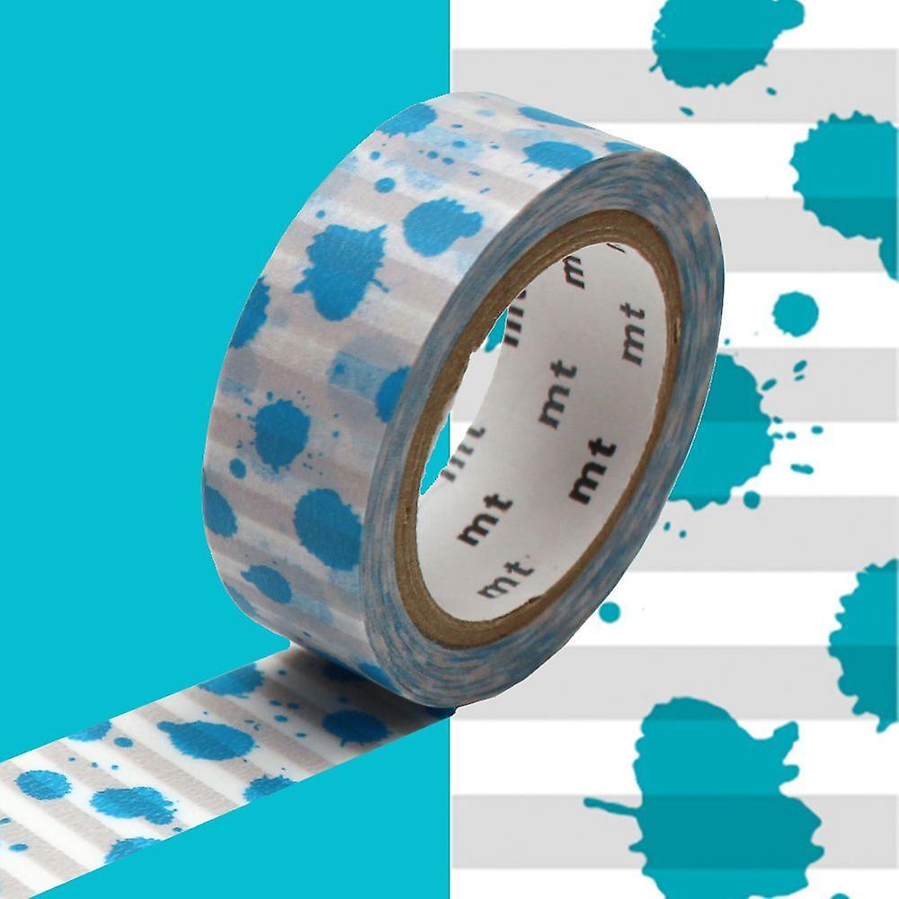Masking tape blue ink spots - 1,5 cm x 7 m