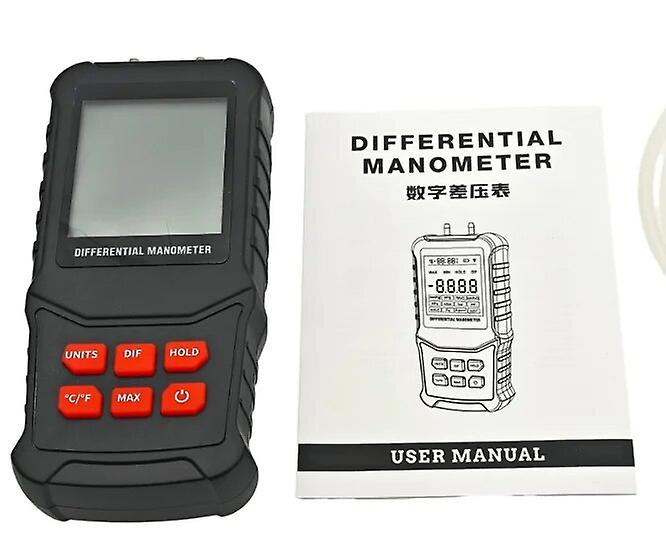 Handheld Digital Differential Pressure Gauge Differential Pressure Gauge High Precision Differential Pressure Detector K20
