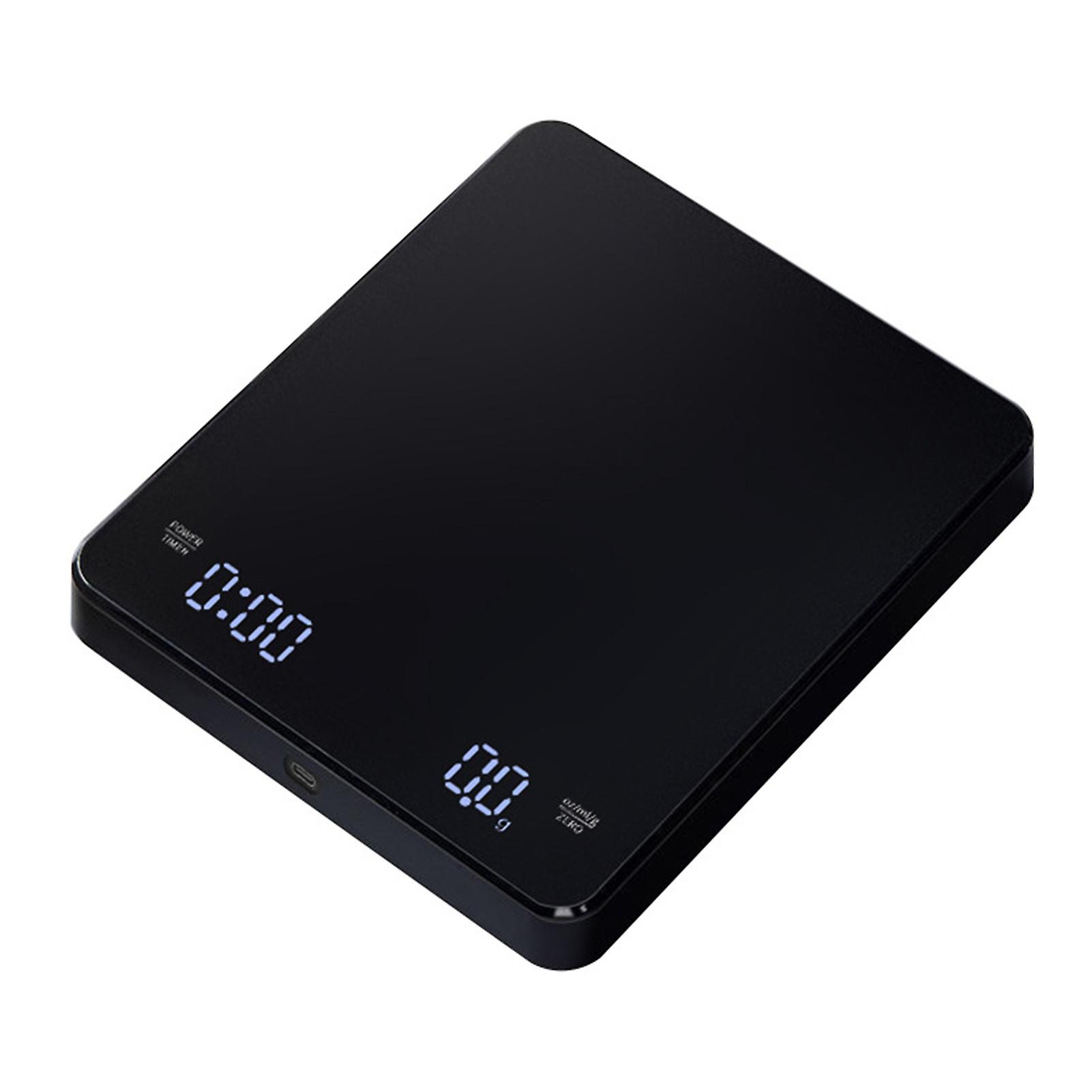 Small Digital Display Electronic Scale Rechargeable Reusable Measuring Scale for Meals Preparing