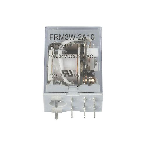 24VDC DPDT Device Type Cradle Mounting Relay 10A 240VAC/24VDC Contacts Black