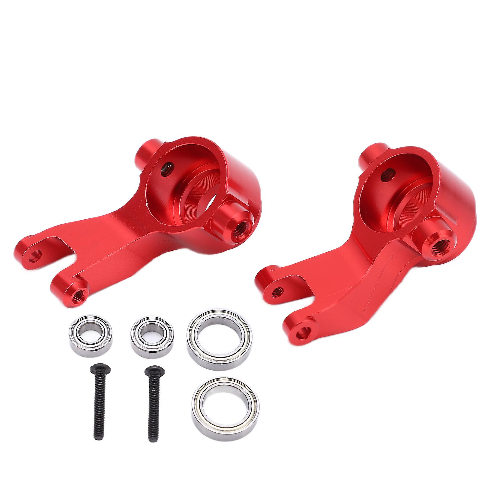 RC Steering Cup RC Aluminum Alloy Steering Block with Bearings and Screws for ARRMA Senton Series 1/10 RC CarRed