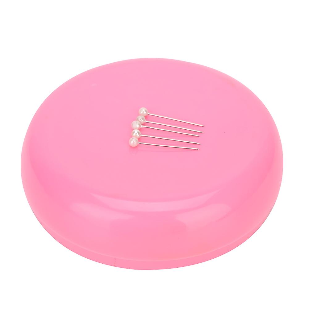 Magnetic Pin Cushion, Needle Holder, Storage Case, Pink
