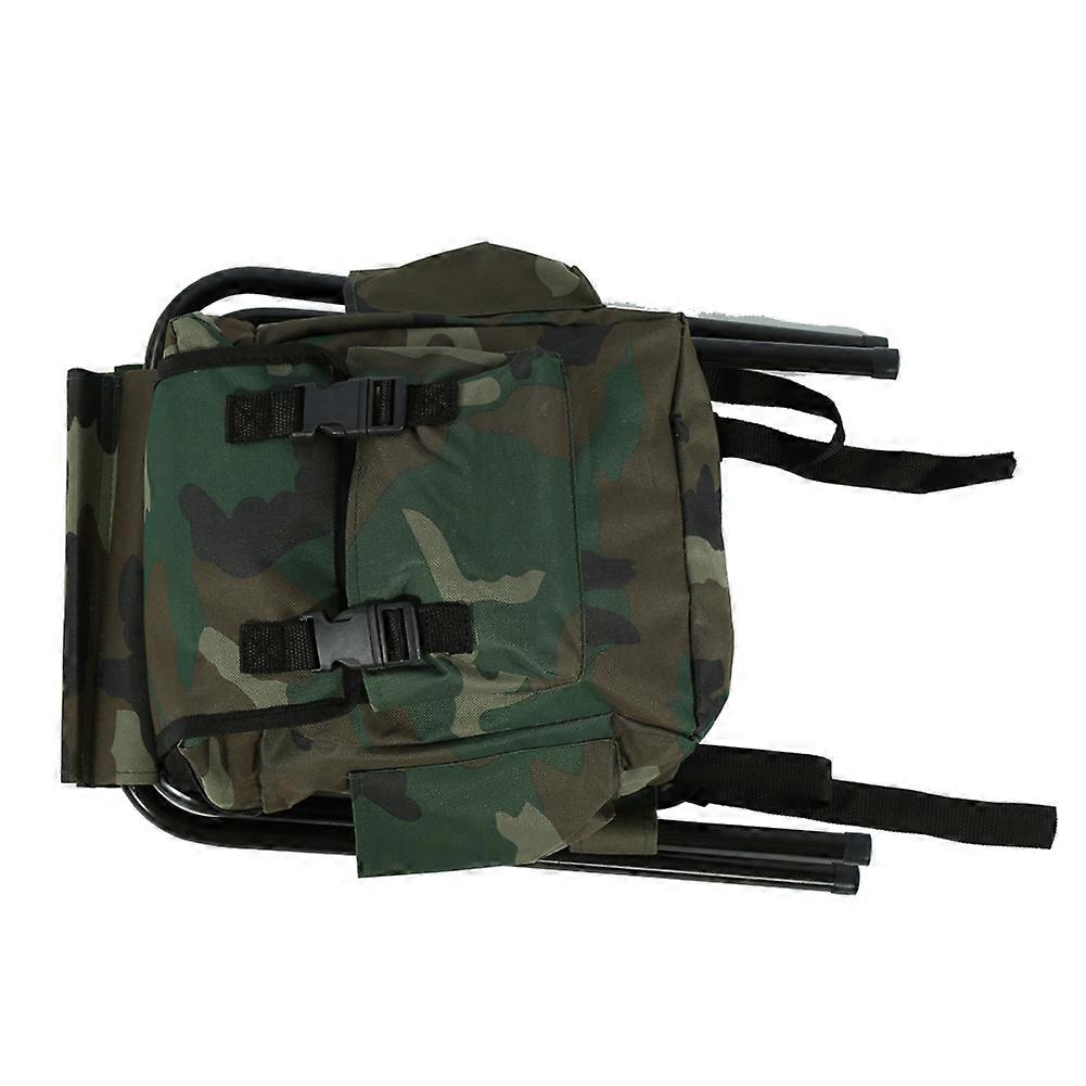 Fishing Seat Foldable Outdoor Camping Fishing Stool Convenient Carry Seat With Storage Bag Folding Stool