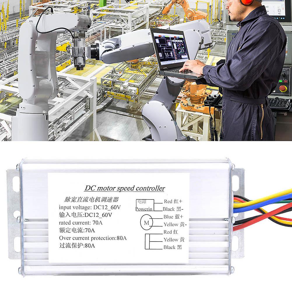 12V-60V 70A PWM DC Motor Speed Controller, Forward/Reverse Reversible Rotation