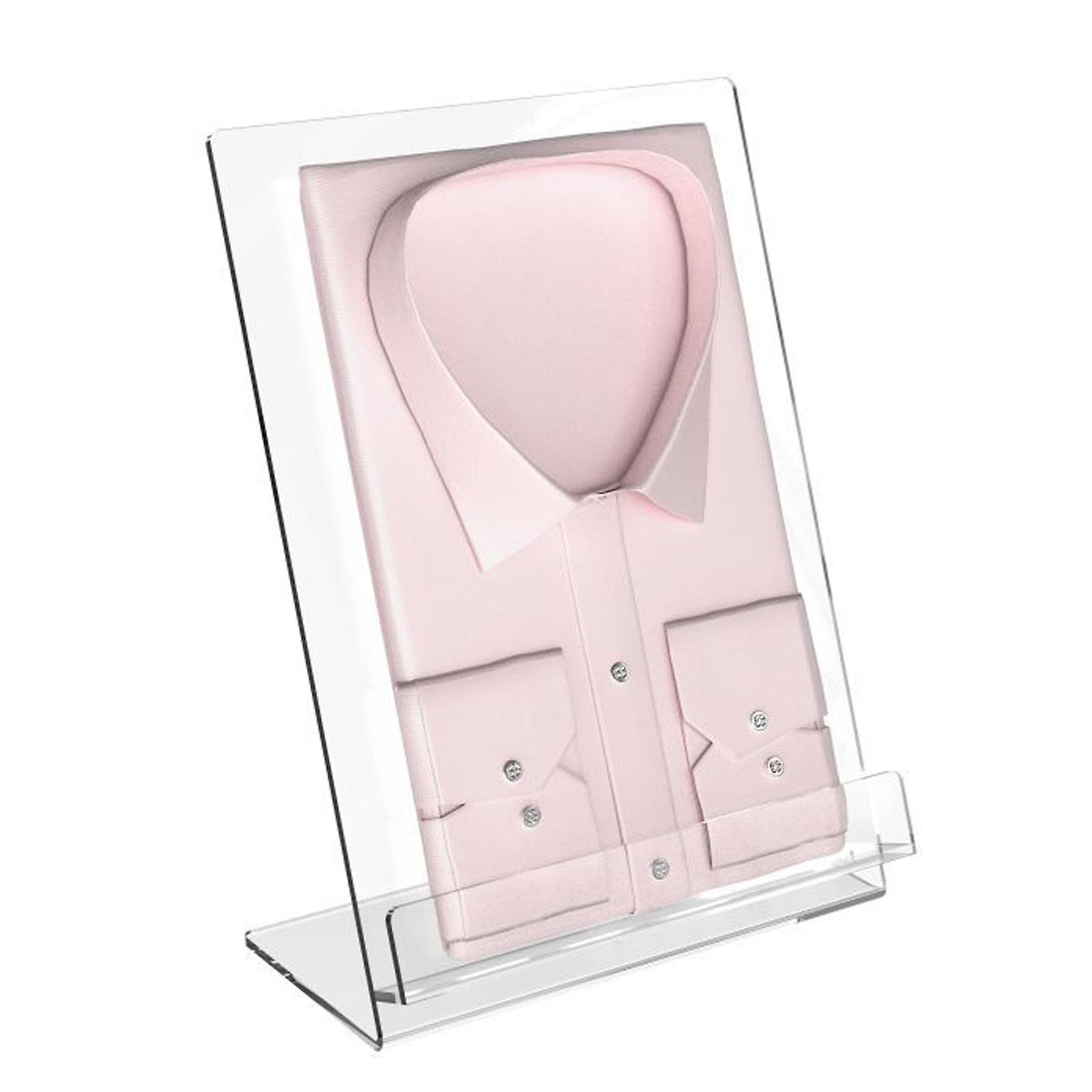 Acrylic Shirts Display Stand Display Rack Adult Clothes Display Shirt Display Shelf Shirt Support Bracket for Home Countertop