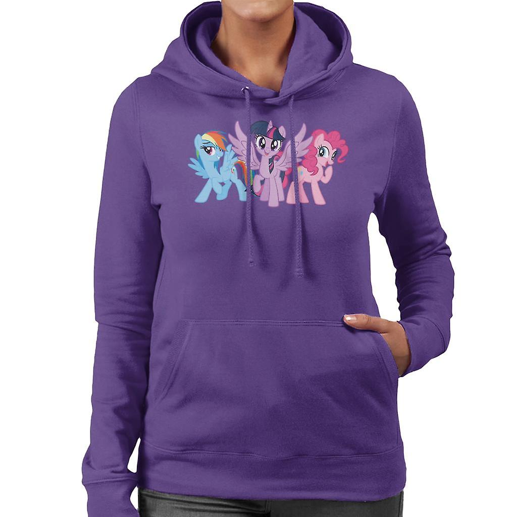 My Little Pony Main Characters Giggling Women's Hooded Sweatshirt