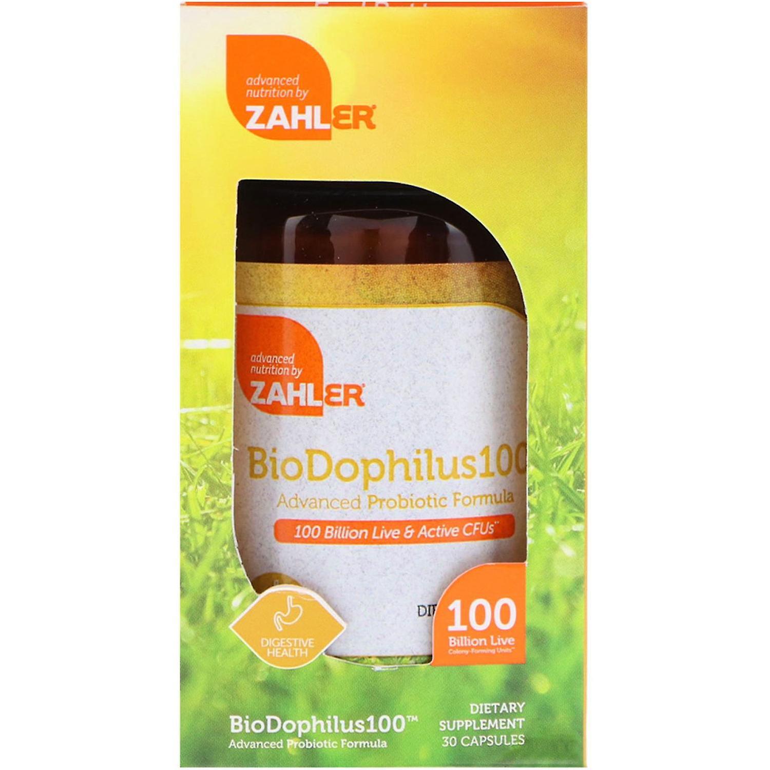 Zahler, BioDophilus100, Advanced Probiotic Formula, 100 Billion CFU, 30 Capsules