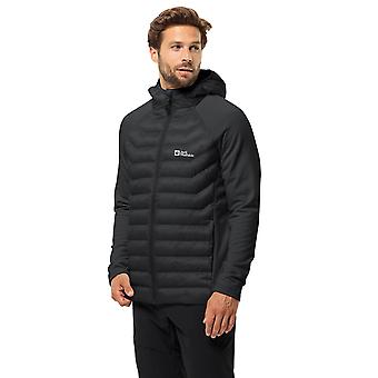 Jack Wolfskin Herren Routeburn Pro Wasserabweisende Hybridjacke mit Kapuze