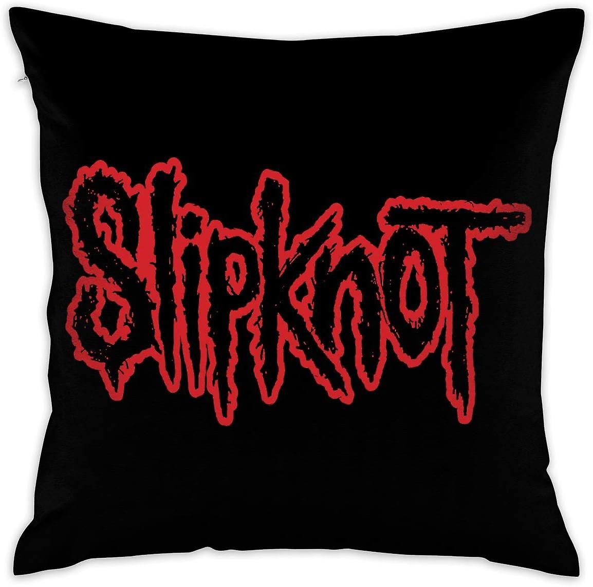 スリップノットロゴ装飾腰椎枕カバーケース枕カバー45x45cm(18 "x18")