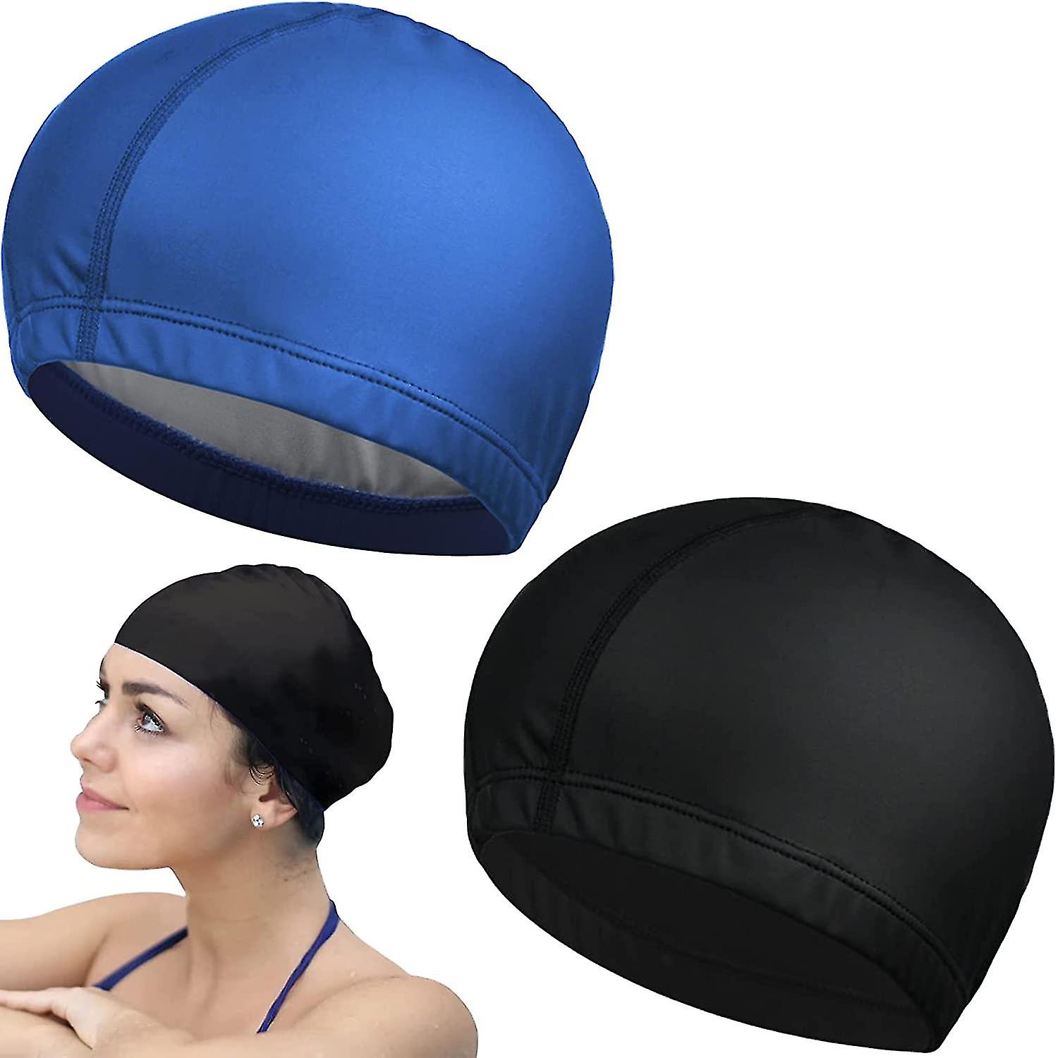 Badekappe Badekappe Weiche Badekappe Große Badekappe Unisex-Badekappe Mode Badekappe Stoff-Badekappe Atmungsaktive Badekappe Wom
