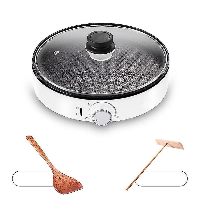 220V Antiaderente Macchina Per Crepiere Elettrica Per Uso Domestico Multi Fornello Teglia Per Pancake Pizza Crêpe Macchina per Pancake Teglia Elettrica