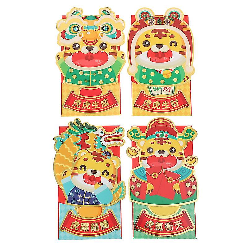 12pcs Cartoon Red Packets