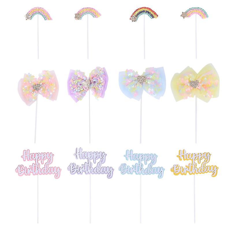 The New 12pcs Birthday Cake Toppers