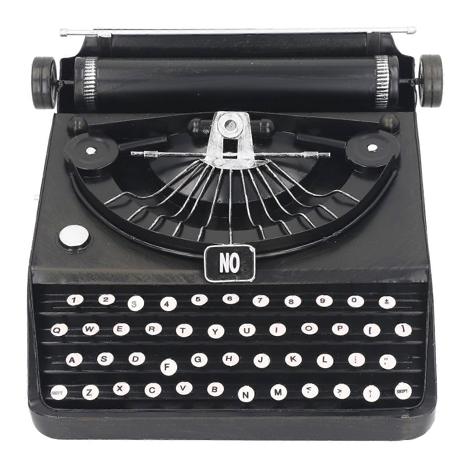 Machine à écrire ancienne, modèle vintage rétro noir, portable, manuel, accessoires, modèle décoratif, ornements de maison