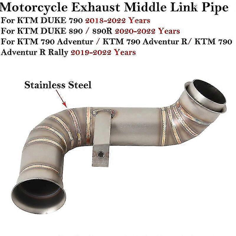 unique pipeFor KTM DUKE 790 Duke 890 / 890R 18-22 KTM 790 Adventur R Ktm790 R Rally 19-22 Motorcycle Modify Mid Link Pipe Catalyst