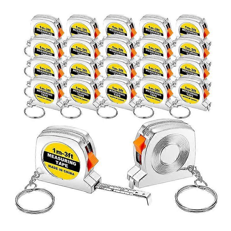 50 Pcs Keychain Tape Measure, Functional Pocket Tape Measure, Small Tape Measure Retractable, 3Ft